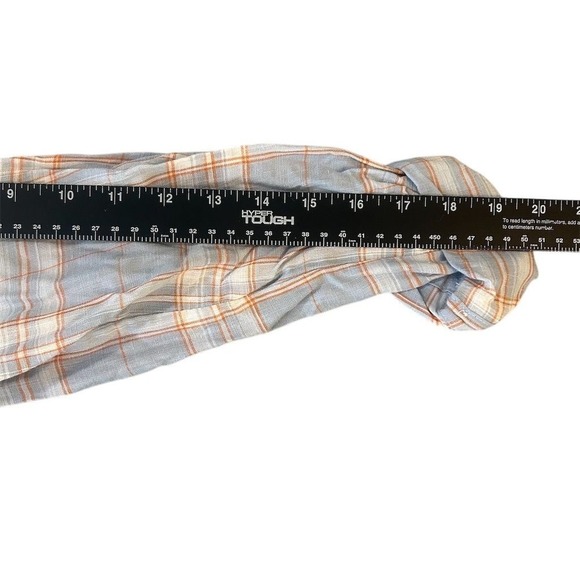 Veronica Beard Plaid Shirt Dress Tiered Ruffle Long Sleeve Button Blue Womens S - Picture 6 of 12